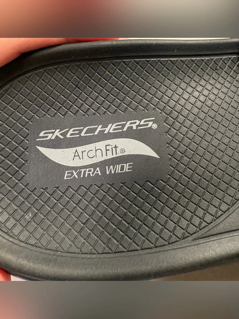 Skechers Black Arch Fit Velcro Slide Sandals
